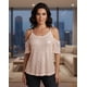 thumbnail image 3 of Blusa Mujer de Mangas Caídas con Lentejuelas Brillosas, 3 of 3