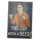thumbnail image 3 of Shabby chic metal cartel de chapa placa arte de la pared poster home cafe poster decor 19, 3 of 3