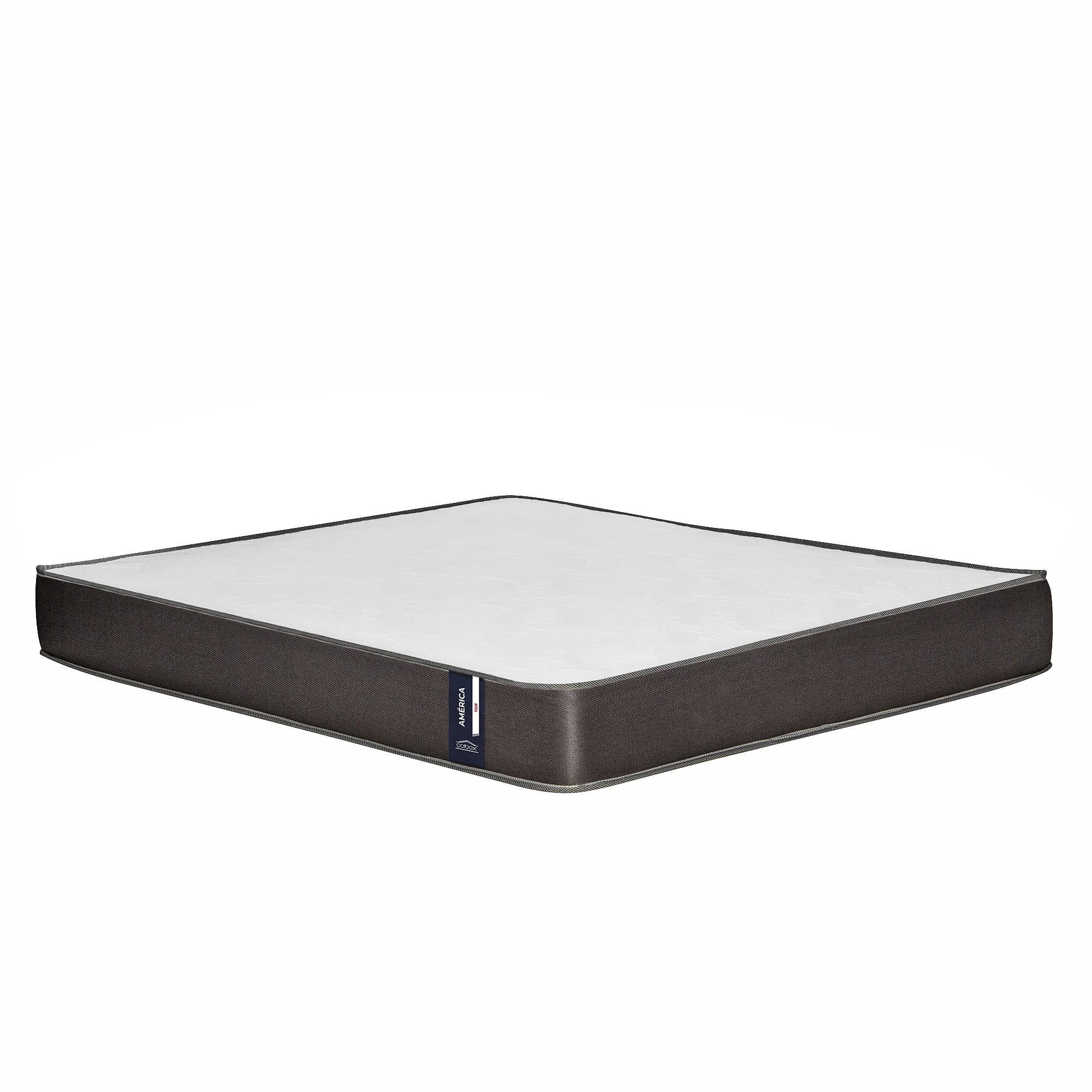 Colbox - Colchón America Foam Tap-lisa Gris 2 Plazas