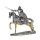 thumbnail image 2 of Estatua de caballo de caballero, adorno de escritorio, figura Retro, escultura, estatuilla decorativa para estantería, sala de estar, decoración del h, 2 of 5