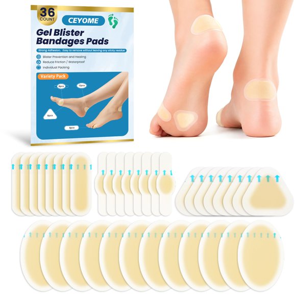 Curitas para ampollas CEYOME 36 piezas almohadillas hidrocoloides