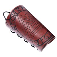 Ioensy - Brazalete De Cuero Gótico Con Patrón De Triángulo Protector De Muñeca Para Hombres, Papá, Mujeres, Marrón