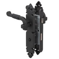 Poli - Cerradura Embutida Rústica B40 Manilla Baño