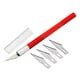 thumbnail image 1 of Bisturi Cortante Tipo Lapiz Con Cuchillas Metal Manualidades rojo, 1 of 3