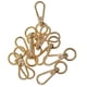 thumbnail image 2 of 10 Piezas Giratorias Broche De Langosta Clips Llavero Llaveros DIY Dorado, 2 of 5