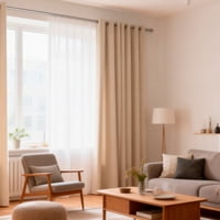 Dib - Cortina Blackout 2 Paños Trento Tostado