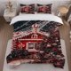 thumbnail image 1 of Gingerbread House Christmas Tree Themed Bedding Set Soft and Comfortable for All Seasons Ideal for Home and Bedroom Decor, 1 of 5