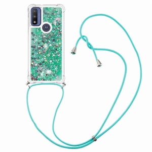 Funda Foxdock Para Motorola Moto G Power 2022 Con Cuerda Ajustable, Brillo Líquido, Protección Antigolpes Y Lente – Ideal Para Regalo