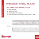 thumbnail image 2 of Regla de acero Starrett C604RE-6 de 15 cm con graduaciones en pulgadas 4R, 2 of 8