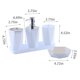 thumbnail image 2 of Xiao Hua Juego de Accesorios de Baño de 5 Piezas, Incluye Dispensador de Jabón con Bomba, Portacepillos de Dientes, Vaso de Vidrio y Caja de Jabón, Juego de Bandeja de Baño para Ducha, Juego de, 2 of 4