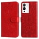 thumbnail image 1 of Funda tipo cartera FOXDOCK para Infinix Note 12 , diseño girasol en relieve, cuero PU, cierre magnético, soporte y tarjetero, 1 of 5