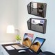 thumbnail image 5 of Organizador de archivos de pared Gawerk para colgar en malla, metal, 3 unidades, color negro, 5 of 6