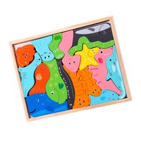 Bothyi - Rompecabezas De Animales Montessori, Rompecabezas Con Forma De Juguete De Construcción Para Niñas, Estilo B