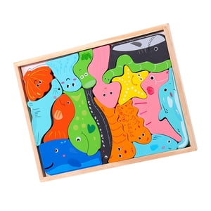 Bothyi - Rompecabezas De Animales Montessori, Rompecabezas Con Forma De Juguete De Construcción Para Niñas, Estilo B