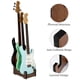 thumbnail image 3 of Soporte para guitarra EAMC XHXX de 3 soportes, madera color nogal, 3 of 7