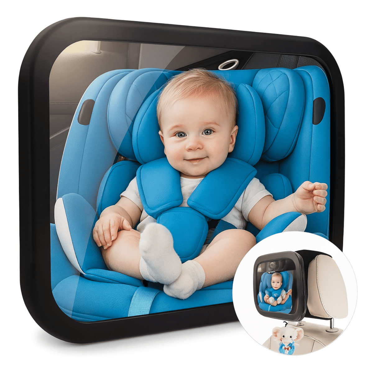 Genérico - Espejo Retrovisor De Seguridad Auto Para Niños Y Bebé