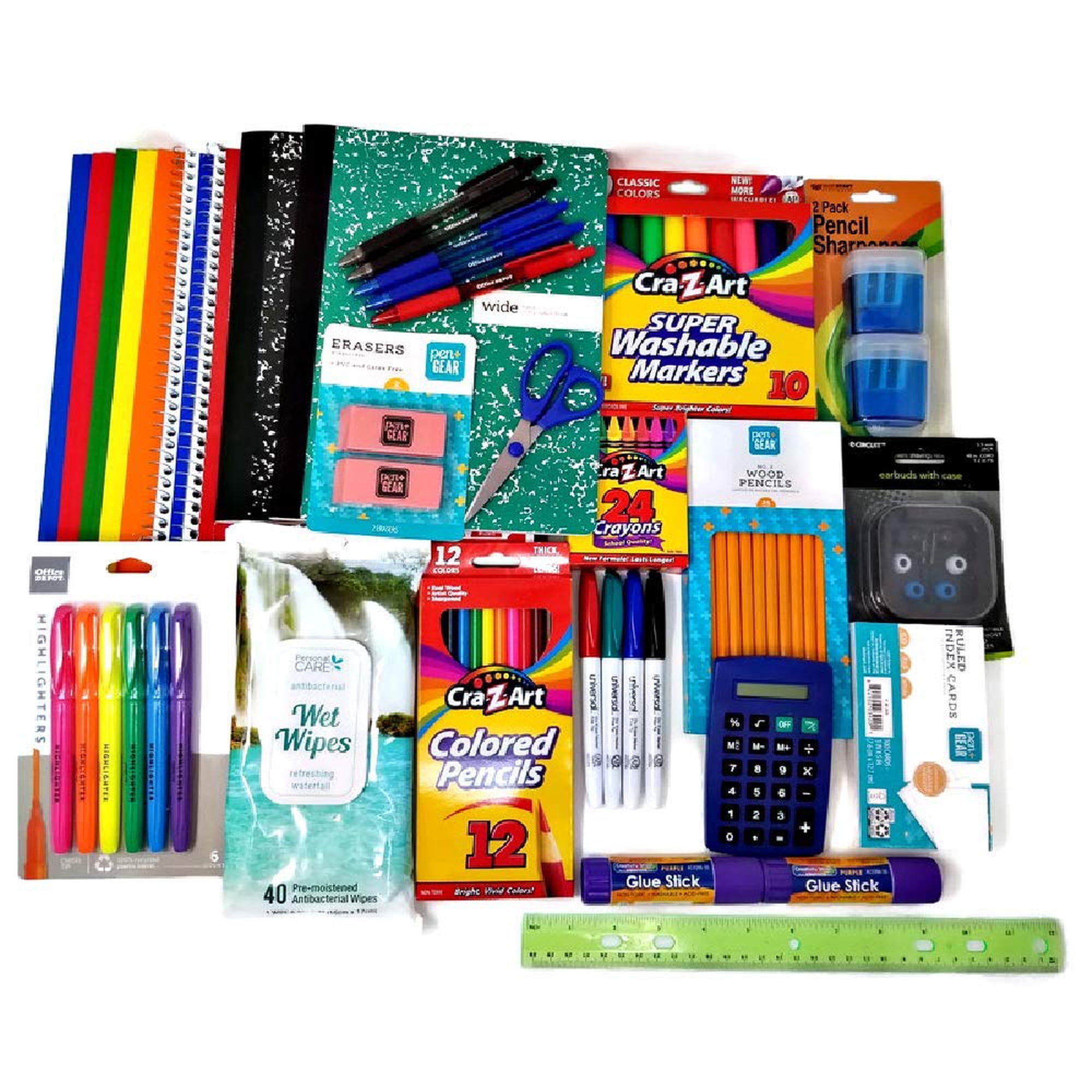 Kit De 33 Artículos De Útiles Escolares – Grand Bay Market