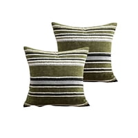 Parati - Juego De 2 Fundas De Cojines Diseño Chenille Lineas Mandala A3