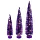 thumbnail image 1 of Set de Árboles de Cepillo de Botella Vickerman Morado Iluminado 16-20-24 cm, 1 of 5