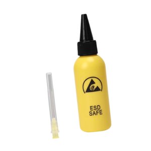 Magideal - Kit De Botella De Dispensación De Flujo Portátil De Botella Vacía De Soldadura Líquida Esd Suministros De Esd Resistentes Múltiples Fugas A Prueba De Amarillo