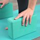 thumbnail image 4 of Espuma EVA ligera Yoga Block Myga, color turquesa, 4 of 7