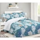 thumbnail image 1 of Cubrecama Quilt Sherpa 1 1/2 Plazas - Celeste Floral M909, 1 of 2