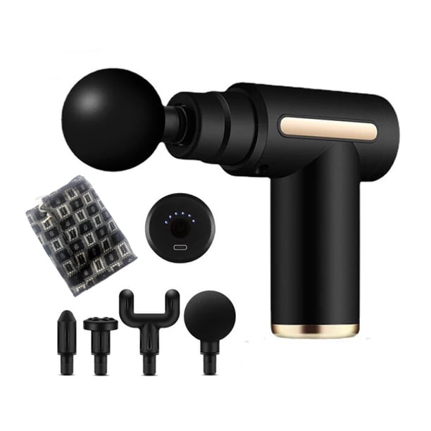 Massage Gun Electric Massager Portable Percussion Muscle Relax Pain Relief Body Neck Back Vibration Massaged Free Custom Logo