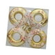 thumbnail image 2 of 4 Colgantes De Bolas De Navidad En Forma De Donut De 7 Cm De Diámetro Para Decoración Navideña, Color Dorado, 2 of 3