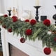 thumbnail image 3 of Set X6 Esferas Navideñas De Terciopelo Adornos Árbol Navidad Burdeos, 3 of 4