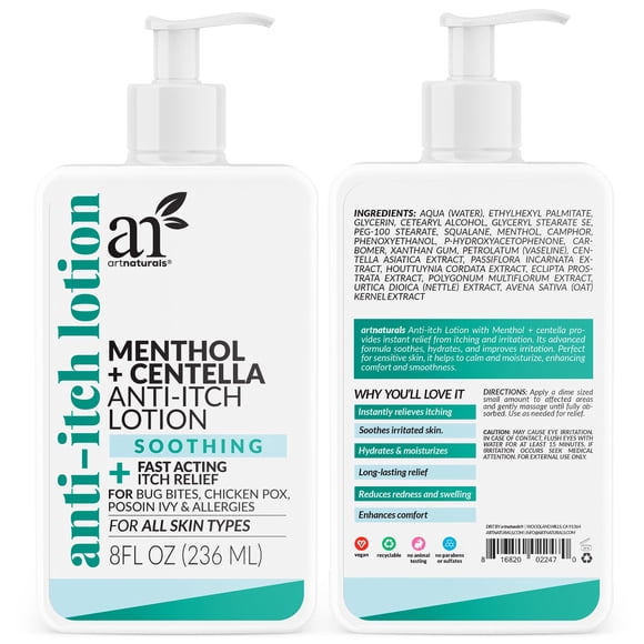 Loción antipicazón Artnaturals Fast Relief 240 ml con mentol