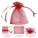 thumbnail image 2 of Xiao Hua 100 Piezas de Bolsa Transparente de organza para Dulces de Regalo, Bolsa de Joyería de Bolsa Cepillada Holgada para Regalo de Boda y Fiesta, Bolsa de Regalo para Vacaciones Navidad Día de, 2 of 4