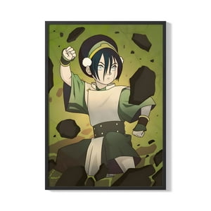 Creango - Cuadro Poster Enmarcado Avatar Toph Beifong Decorativo