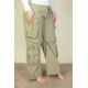 thumbnail image 2 of Pantalones de Paracaídas Fruncidos con Cordón, Bolsillos con Solapa de Saronita, Banda Elástica, Dos Bolsillos Delanteros, Color Verde Oliva (para Mujer), 2 of 4