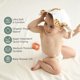 thumbnail image 2 of Momcozy 4Layer Cotton Baby Washcloths, 5 Pack, Soft Absorbent, 2 of 3