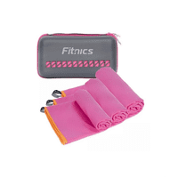 Genérico - Toalla Microfibra Set 3 Fitnics Secado Rapido Con Estuche Viaje Color Sandia