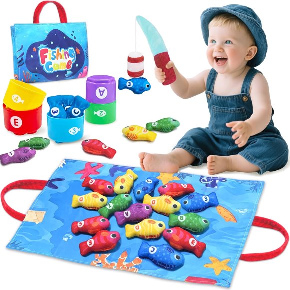 Juego de Pesca Montessori Gagule de 22 Piezas para Bebés de 1 Año