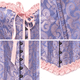 thumbnail image 3 of Corset Estilo Victoriano Con Broches Ajustable Disfraz Mujer lila L, 3 of 4