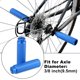 thumbnail image 2 of Ofertas Únicas 1 Par de Reposapiés Traseros de Bicicleta BMX MTB de Aleación de Aluminio Ajuste para Ejes de 3/8 Pulgadas Azul, 2 of 7