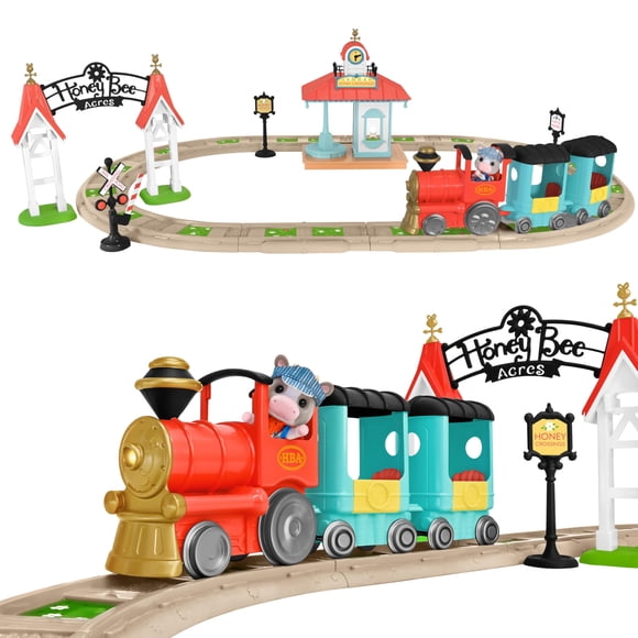 Set de tren de juguete Honey Bee Acres Thistlestop, 19 piezas