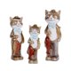 thumbnail image 3 of 3 Uds Bonitas Figuritas De Jardín Estatuas De Gatito De Mesa Para Gabinete Interior Césped, 3 of 5