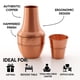 thumbnail image 4 of Botella Bedside Carafes 2activelife de cobre puro de 1,4 litros con vaso, 4 of 9