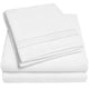 thumbnail image 1 of Juego de sábanas Sweet Home Collection 1500 Supreme Queen, color blanco, 1 of 8