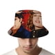 thumbnail image 4 of Giallo Terror Thriller Sombrero bucket para adultos, gorra de protección solar, sombrero de pescador plegable para viajes al aire libre, pesca y actividades de verano, 4 of 6