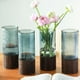 thumbnail image 5 of Florero Decorativo De Vidrio Cristal Con Diseño Base Madera, 5 of 7