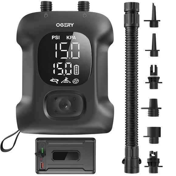 Bomba eléctrica OGERY 65 W para tabla de paddle surf con batería