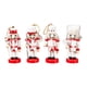 thumbnail image 3 of Adorno Navideño Cascanueces 10cm Mini Figura Para Cumpleaños Bodas Interior Blanco Rojo, 3 of 3