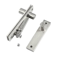 Xusx111 - Bisagras De Puerta Ocultas Para Puertas De Madera De 330 Libras Máximas, Bisagras De Pivote Para Estante De Puerta Oculta, Puerta Secreta, Con Hardware De Captura De Bola De Puerta (Plata)
