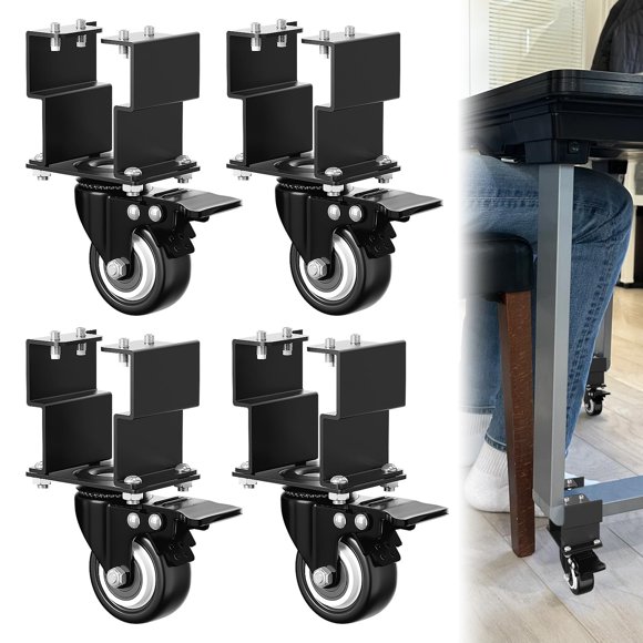 Ruedas Giratorias Zelvoro de 4" para Elevador, Resistencia Pesada 90 kg, Juego de 4