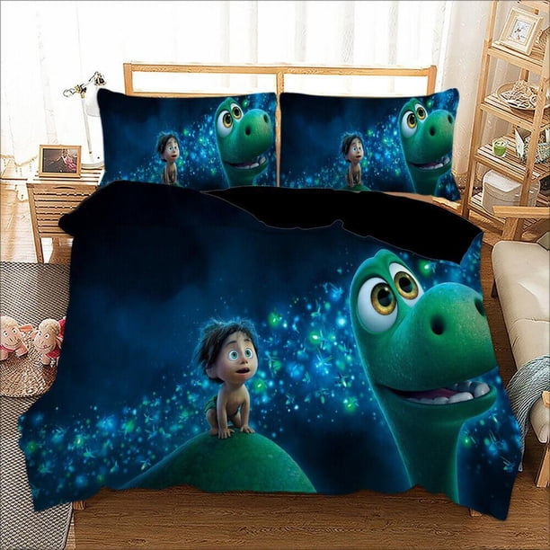 The Good Dinosaur Kid Firefly Quilt Duvet Cover Set Bedroom Decor Doona Cover3-Piece Bedding Set