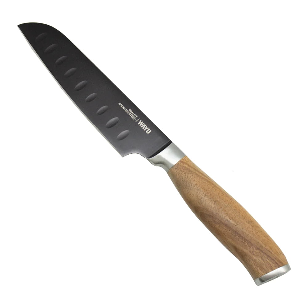 Disparo - Cuchillo Santoku 14 Cm Wayu Con Revestimiento Antiadherente
